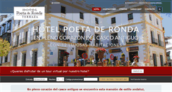Desktop Screenshot of hotelpoeta.es