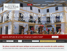 Tablet Screenshot of hotelpoeta.es